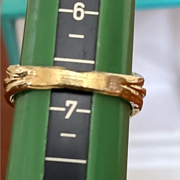 Vintage 14k gold opal ring size 6.75 - Picture 9 of 10